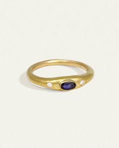 Dome ring in 22k solid gold with diamonds & blue sapphire. Shop Temple of the Sun Heritage Collection inspired by ancient Anatolia. Ancient Rings, Medieval Things, Gemstone Properties, Trilogy Ring, Ring Sapphire, Dome Ring, Domed Ring, Heritage Collection, Oval Stone