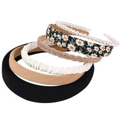 Novelty in Style:This headband set is in 6 different style,enough to meet your daily collocation needs.Different day with different hairbands to get different mood. Padded Headbands, Women Bandana, Bandana Hair, Chain Headband, Simple Headbands, Organizing Hair Accessories, Twisted Headband