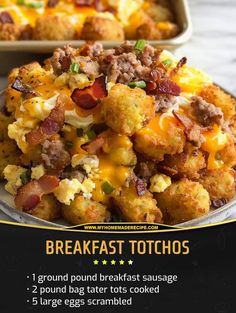 the breakfast tots are ready to be eaten