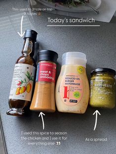 an image of spices and seasonings on a counter top with text describing how to use them