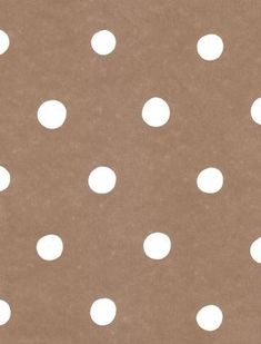 a brown and white polka dot background with the words designer wallcoverings com