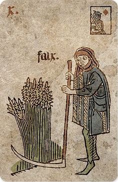 an illustration of a man holding a stick and standing next to a plant with the word fux written on it