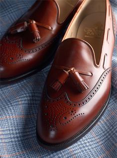 The Lichfield Tassel Loafer in Burnished Chestnut - The Ben Silver Collection Elegant Wingtip Tassel Loafers For Galas, Timeless Wingtip Tassel Loafers For Business, Timeless Wingtip Tassel Loafers For Formal Occasions, Brown Wingtip Loafers With Tassels, Formal Wingtip Oxfords With Tassels, Wingtip Tassel Loafers With Brogue Detailing For Business, Classic Brown Dress Shoes With Tassels, Timeless Business Tassel Loafers With Brogue Detailing, Elegant Wingtip Tassel Loafers With Brogue Detailing