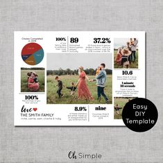 an image of family photos with the text easy diy templates for photographers and their families