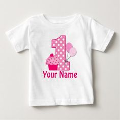 1st Birthday Cupcake Pink Personalized T-shirt - click to get yours right now! 2nd Birthday Cake Girl, Eggs Art, 1st Birthday Cupcakes, Somebunny Loves You, Baby Birthday Invitations, Girl Birthday Party Invitations, Sweet Gift Ideas, Pink Birthday Party, Bird Birthday