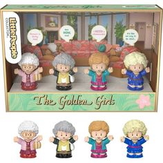 The Little People Collector The Golden Girls figure set lets fans of the classic TV show be a friend to the funny foursome, including Blanche Devereaux, Rose Nylund, Dorothy Zbornak and Sophia Petrillo. This adorable gift set features four figures styled to look like the shows lead characters scaled down to Little People toy size. The must-have figure set comes in a gift-ready, specially detailed package for fans of all ages. Size: One Size.  Color: Multicolor. Dorothy Zbornak, Elf Movie, Beatles Yellow, The Golden Girls, Learning Toys For Toddlers, People Figures, Lampoon's Christmas Vacation, Stay Golden, Golden Girl