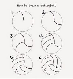 how to draw a volleyball ball in four easy steps step by step instructions for beginners