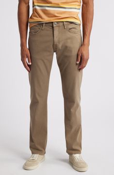 Classic straight-leg pants made from smooth, stretchy twill are a great five-pocket alternative to everyday denim or khakis. 16" leg opening; 10 1/2" front rise Zip fly with button closure Five-pocket style 50% Tencel® lyocell, 47% cotton, 3% elastane Tencel lyocell is a more-sustainably produced fiber made with closed-loop processing Machine wash, dry flat Made in Turkey Stretch Straight Leg Chinos, Spring Straight Leg Chino Jeans, Khaki Straight Leg Chino Pants, Relaxed Fit Twill Straight Leg Pants, Straight Fit Chinos With Five Pockets, Straight Leg Chinos With Five Pockets, Relaxed Fit Twill Pants With Straight Leg, Fall Straight Leg Chino Cotton Twill Jeans, Stretch Straight Leg Chinos With Five Pockets