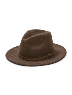 The Explorer Outdoor Hat is constructed of soft, wool felt and features a pinchfront crown and leather hat band. 100% wool. made in U.S.A. Brim: 2 1/2", Outdoor Collection Outdoor Wool Fedora With Flat Brim, Wool Fedora With Flat Brim For Outdoor, Wool Travel Hat With Short Brim, Wool Hat With Short Brim For Travel, Outdoor Wool Hat With Short Brim, Outdoor Wool Fedora With Curved Brim, Brown Wool Fedora For Outdoor, Wool Hat With Short Brim For Outdoor, Wool Hat With Curved Brim For Outdoor