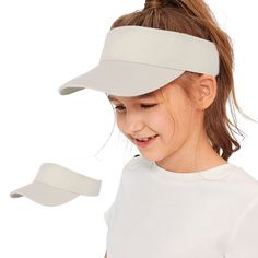 PRICES MAY VARY. Comfortable and Skin-friendly Material: This kids' sun shade hat is made of soft cotton material, which is comfortable, skin-friendly, sweat-absorbing and breathable. When playing indoor or outdoor sports, wear this packable sun hat to keep the your child's head cool. Careful Design: The sun visor in front of the hat can protect the eyes and face skin from UV damage. Built-in anti-sweat belt can absorb sweat quickly, and won't let sweat drop into the eyes, so as to ensure that y Affordable Adidas Sporty Hats, Tennis Hat, Girls Baseball, Packable Sun Hat, Kids Sun, Kids Baseball Caps, Kids Sun Hat, Sweat Belt, Golf Visor