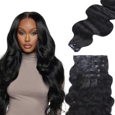 PRICES MAY VARY. 100% Genuine Remy Hair: IDN BEAUTY Seamless Clip ins Hair Extensions are crafted from genuine human hair, ensuring a natural and seamless blend with your own hair for a flawless look. They are high-quality, durable, and boucny. Minimal shedding and tangle-free, even after multiple washes Enhance Your Look：Clip-in hair extensions are perfect for weddings, special occasions, and everyday daily use. They enhance hair thickness, ideal for short or thin hair, and can be styled with h Clip Ins For Black Women, Seamless Clip In Hair Extensions, Thicker Stronger Hair, Prayer Strategies, Cold Face, Hair Thickness, Extensions Clip In, Seamless Hair Extensions, Hair Body Wave