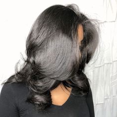 Pressed Natural Hair, Silk Press Natural Hair, Twisted Hair, Hair Laid, Silk Press, Hair Crush, Relaxed Hair, Baddie Hairstyles, Aesthetic Hair