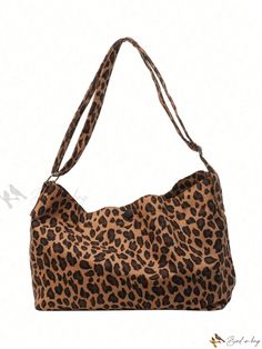 Bird in Bag - Leopard Print Tote Bag For Women's Everyday Use Everyday Leopard Print Tote Shoulder Bag, Casual Leopard Print Satchel Bag, Casual Leopard Print Bag For Everyday, Everyday Leopard Print Bag With Adjustable Strap, Everyday Leopard Print Bags With Adjustable Strap, Casual Leopard Print Shoulder Bag For Daily Use, Casual Leopard Print Crossbody Bag, Leopard Print Tote, Leather Saddle Bags