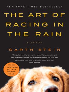 the book cover for the art of racing in the rain