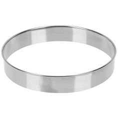 an empty metal bangle bracelet on a white background with clipping for text or image