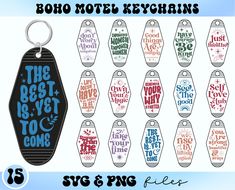 the best is yet to come keychain svg file for silhouette cut files