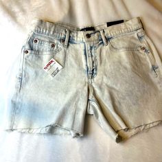 Brand New 5" Distressed Denim Shorts With Washwell Brand: Gap Size: 27 Style: Sexy Boyfriend Shorts Gap Washed Denim Bottoms, Gap Cotton Medium Wash Shorts, Gap Light Wash Mid-rise Jeans, Gap Mid-rise Light Wash Jeans, Gap Cotton Cutoff Jean Shorts, Gap Denim Jean Shorts, Gap Washed Denim Jeans, Gap Denim Shorts In Medium Wash, Gap Denim Blue Summer Bottoms