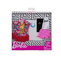 the barbie doll is in its box with accessories