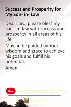 Success and Prosperity for My Son-in-Law Prayers For Brother, Romans 15 5, Psalm 91 11, Divine Guidance, Healing Touch, Holy Father, Favorite Son