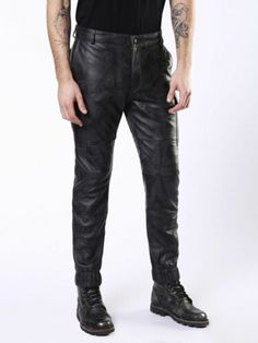 ad eBay - Find many great new & used options and get the best deals for Men's Leather Pant Genuine Lambskin Leather Jean Style Casual Slim Black Pants at the best online prices at eBay! Free shipping for many products! Casual Leather Streetwear Pants, Fitted Black Leather Pants With Pockets, Casual Leather Pants With Five Pockets For Fall, Casual Faux Leather Pants For Streetwear, Casual Straight Leg Leather Pants For Streetwear, Fitted Casual Leather Pants With Pockets, Casual Leather Bottoms With Pockets, Casual Leather Trousers With Pockets, Fall Casual Tapered Leg Leather Pants