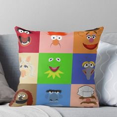 the muppets throw pillow