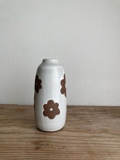 Brown Flower Ceramic Bud Vase - Etsy