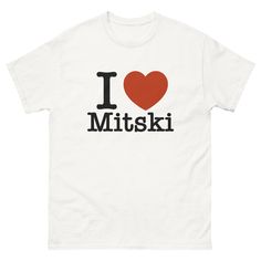 I Love Mitski T-Shirt made by me! link on picture :) Mitski Merch, Charlotte Nc, Concert Outfit, Made By Me, Music Festival, Music Artists, Fashion Art, Gender Neutral, Display Homes