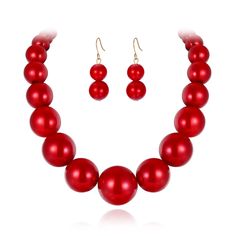 PRICES MAY VARY. ❤️【HALLOWEEEN JEWELRY】: This red pearl necklace and earrings set are really cool. You'll be ready to have fun this Halloween! If you are on the hunt for a Halloween necklace, this is an excellent choice. ❤️【ADJUSTABLE】: Length: 45.5cm(17.9")-52.5cm(20.6"), Attachment Size: 42cm(16.5")by2.8cm(1.1"), Earring Size: 4.3cm(1.7")by1.4cm(0.5"), Each Earring Weight: 2.5g. ❤️【COSPLAY JEWELRY】: This halloween necklace is an understated way to rock Halloween look! Grab this costume stateme Marge Simpson, Cosplay Jewelry, Halloween Necklace, Statement Bib Necklace, Up Costumes, Dress Up Costumes, Pink Daisy, Halloween Looks, Halloween Jewelry