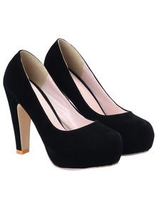 Black High Heel Hidden Platform Pumps Prom Shoes Pumps, Black Court Shoes, Black High Heel Pumps, Black Heels Low, Black Platform Shoes, Black Shoes Heels, Low Heel Pumps, Platform High Heel Shoes