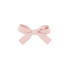 a pink bow on a white background