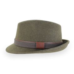 Designed by Sorbatti Hats of Italy, this classic trilby is made of 100% light wool felt that is water repellent, flexible and durable. The Belfry Alldo features a teardrop crown surrounded by a layered hat band of leather and corded twill. This handsome hat is packable and never loses its shape, making for worry-free travel. FEATURES Style: Trilby Materials: 100% Wool Felt Dimensions: 4" Crown, 1 3/4" Brim Band: Layered Leather, Corded Twill Spring Wool Fedora Hat, Classic Summer Outdoor Felt Hat, Classic Summer Felt Hat For Outdoor, Classic Spring Outdoor Fedora, Classic Spring Fedora For Outdoor, Classic Outdoor Fedora For Spring, Adjustable Wool Fedora, Fitted Casual Felt Flat Cap, Adjustable Wool Hat With Short Brim