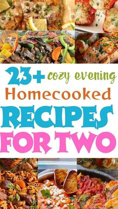 Cooking For Two Recipes Easy, Food For Two People, Easy Dinners For Two, Easy Meals For One, Restaurant Lunch