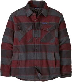 Whether you need an extra layer for chilly fall nights or early spring hikes  the men's Patagonia Insulated Fjord Flannel shirt jacket is lightweight yet warm—just right for shoulder seasons. Rugged Relaxed Fit Outerwear For Outdoor, Rugged Long Sleeve Shacket For Outdoors, Winter Outdoor Relaxed Fit Shacket, Winter Relaxed Fit Shacket For Outdoor, Casual Brown Midweight Outerwear, Patagonia Casual Fall Outerwear, Patagonia Outdoor Long Sleeve Outerwear, Patagonia Long Sleeve Outdoor Outerwear, Patagonia Long Sleeve Outerwear For Outdoor