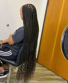 Knotless Curls, Goddess Tips, Small Knotless, Braids Knotless, Individual Braids, Big Box Braids, Braided Hairstyles For Black Women Cornrows, Big Box Braids Hairstyles