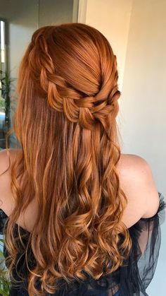 Prom Hairstyles For Red Hair, Long Red Hair Wedding Hairstyles, Wedding Hairstyles For Red Hair, Redhead Bride Hairstyles, Prom Hair Ginger, Long Red Hair Styles, Red Head Hairstyles, Hairstyles For Ginger Hair, Red Hair Wedding Hairstyles