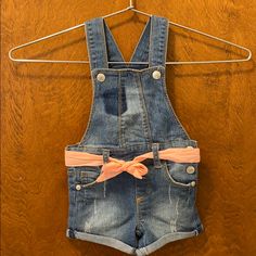 Super Cute Overall Shorts For 12 Month Old , Never Worn , Any Question Welcome Thanks Cute Denim Bottoms For Playwear, Overalls Shorts, Any Question, Month Colors, For All Mankind, 7 For All Mankind, Overall Shorts, Kids Bottoms, 12 Months