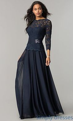 Long Mothers Dress, Dresses For Homecoming, Sukienki Maksi, Dresses Long Formal, Affordable Evening Dresses, Long Formal Dresses, Mother Of Bride Outfits, Mother Of The Bride Dresses Long, Three Quarter Sleeve Dresses