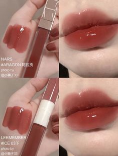 Lip Gloss Korean, Cheap Lip Gloss, Cute Lips, Peach Makeup, Doll Eye Makeup, Ethereal Makeup