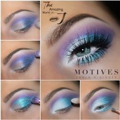 Are you ready for winter look ? Here snow queen eye Snow Queen Apply Motives Eye Base to the entire lid Apply Motives Pressed Eye Shadow in Fantasy to the crease Apply Motives Mavens Dynasty Palette Shade in Pandora to the outer corner and blend to the lower lash line Apply Motives Pressed Eye Shadow in Blizzard to the mid to inner lid Line the waterline with Motives Khol Eyeliner in Angel Set this look for all-day wear with Motives 10 Years Younger Makeup Setting Spray Younger Makeup, Fantasy Snow, Palette Blue, Eye Base