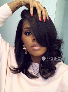 Anthony Cuts Shoulder Length Wavy Natural Color Lace Front Wig - Anthonycuts061 Anthony Cuts, 2 Hairstyles, Sassy Hair, Mid Length Hair, Hair Envy, Shoulder Length Hair, Hairstyles Ideas, Crochet Braids