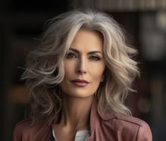 Red Hair Green Eyes, Short Silver Hair, Gorgeous Gray Hair, Long Gray Hair, Colour Ideas, Haircut And Color, Hair Makeover