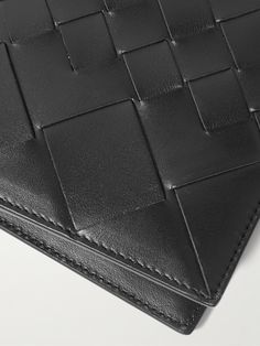 Bottega Veneta's billfold wallet has been made in Italy using the house's signature intrecciato weave, combining narrow and wide strips of supple black leather. It's fitted with two bill sleeves, eight card slots and a pair of pockets for receipts. Black Wallet Men, Leather Billfold, Bottega Veneta Intrecciato, Billfold Wallet, Black Accessories, Black Wallet, Wallet Men, Bottega Veneta, Black Men