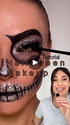 Cute Halloween Makeup, Halloween Everyday, Halloween Makeup Tutorial, Beauty Shop, Halloween Ideas, Cute Halloween, The Beauty