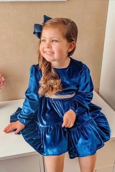 Toddler Flower Girl Dress, Bridesmaid Dress Short, Toddler Flower Girl, Flower Girl Dresses Blue, Velvet Flower, Toddler Flower Girl Dresses, Junior Bridesmaid Dress, Velvet Flowers, Ceremony Wedding