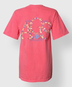 This Comfort Colors pink shirt is an Aggieland Outfitters exclusive design! The floral design on the back and lighter color palette make this shirt the perfect transition shirt into spring. Pink Shirt, Exclusive Designs, Comfort Colors, Light Colors, The Back, Color Palette