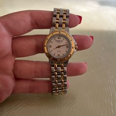 Two Tone Steel Bracelet Womens Two Toned Watch, Two Tone Watches Women, Two Toned Watch, Two Tone Jewelry, Raymond Weil, Watch Women, Two Tone Watch, Geneva, Steel Bracelet