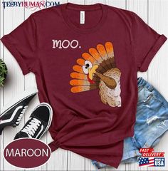 Funny Turkey Moo Unisex Shirt Fake Cow Thanksgiving Shirts For Women And Men Hoodie Thanksgiving Shirts For Women, Newborn Baby Girl Gifts, Girl Mom Shirt, Funny Thanksgiving Shirts, Thanksgiving Tee, Funny Turkey, Newborn Boy Clothes