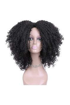 FAVE Short Curly Afro Wig Kinky Wigs for Black Women Kinky Curly Hair Wig Middle Part or Side Part Synthetic Full Wig Short Curly Afro, Curly Afro Wig, Afro Wig, Afro Wigs, Curly Hair Wig, Full Wig, Curly Afro, Middle Parts, Full Wigs