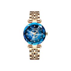 #Color_Blue Stainless Steel Elegant Blue Analog Watch, Elegant Blue Watch With Metal Dial, Elegant Blue Analog Display Watch, Trendy Blue Watch For Gift, Timepiece Design, Purple Belt, Mirror Surface, Blue Belt, White Belt