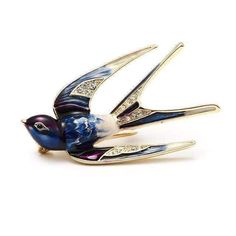 Jewelry blue Classic Enamel Swallow Brooch Pins Swallow Bird, Scarf Pin, Jewelry Appraisal, Animal Brooch, Pendent Necklace, Bird Brooch, Enamel Brooch, Zambia, Mauritius